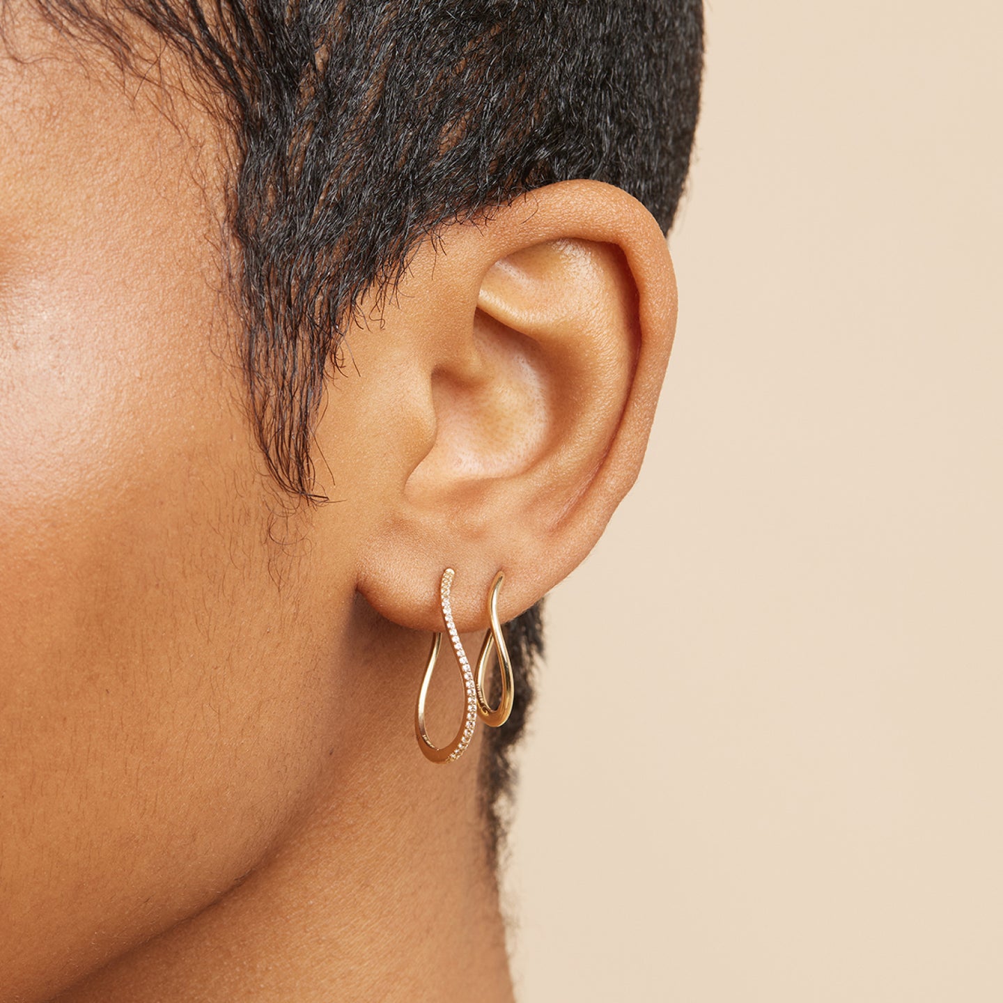 Solid Gold Earrings