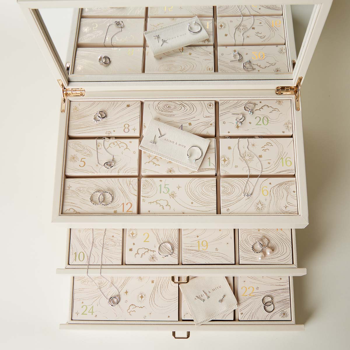 24 Day Advent Calendar in Silver