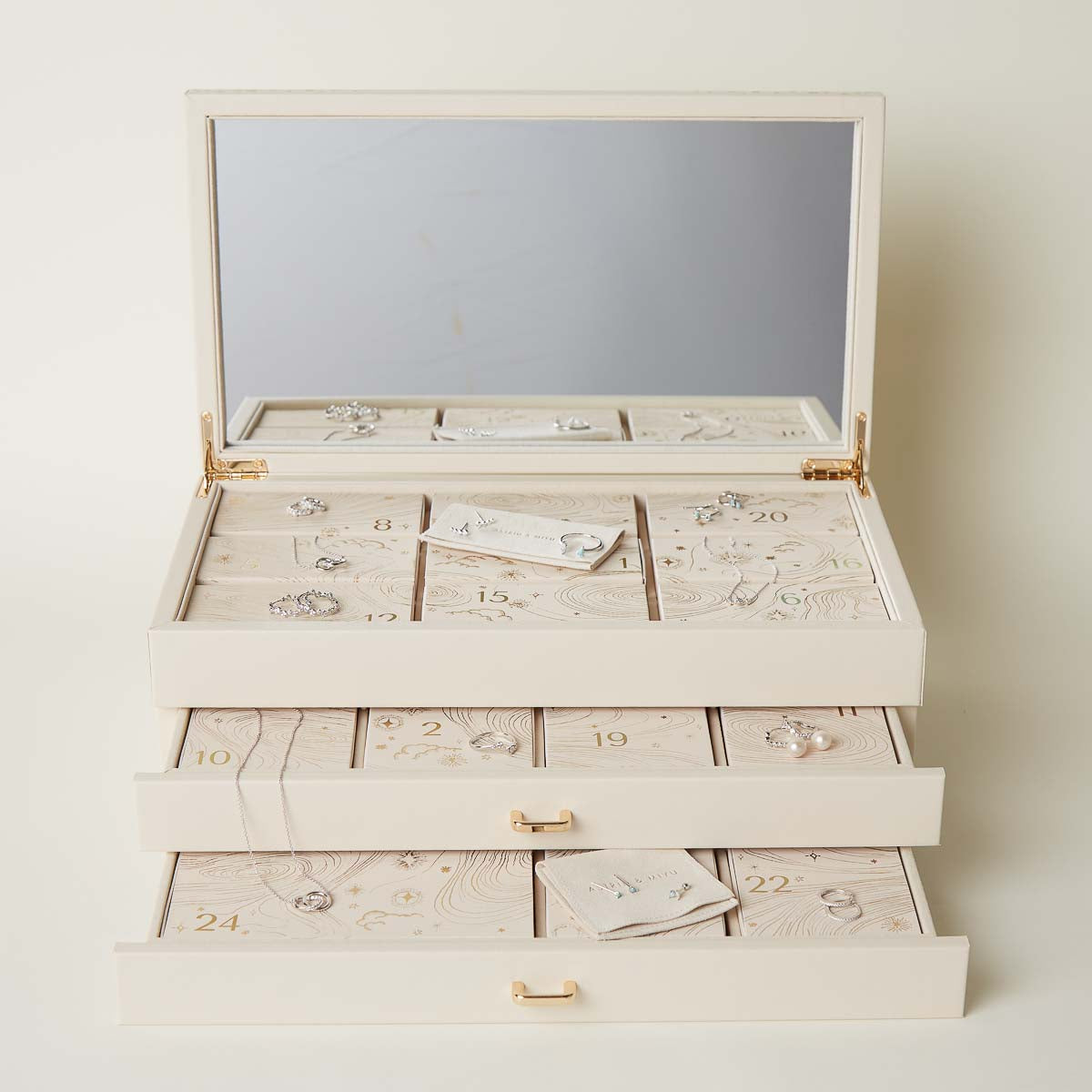 24 Day Advent Calendar in Silver