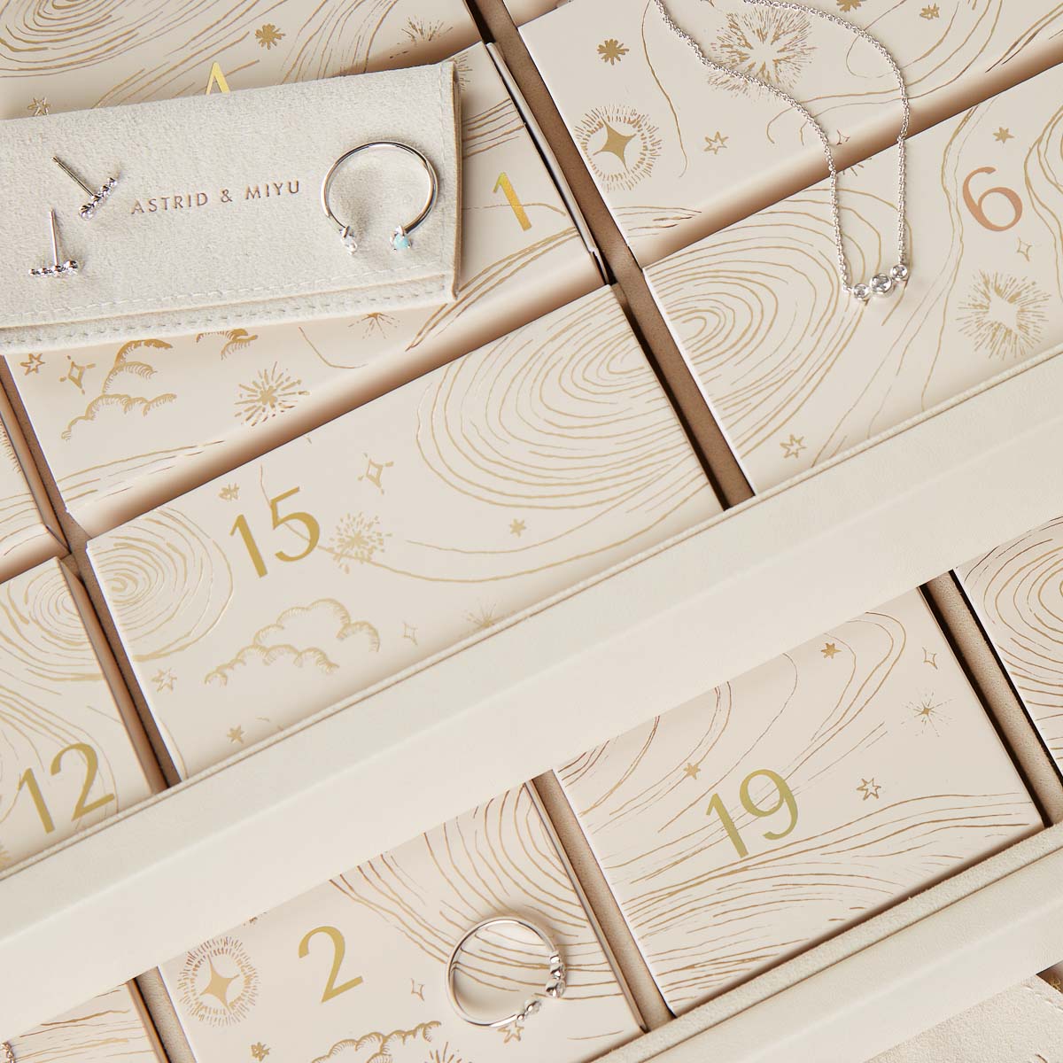 24 Day Advent Calendar in Silver