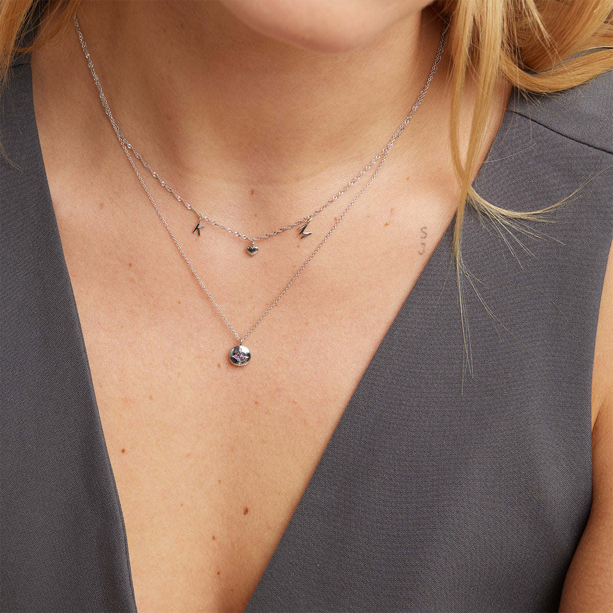 Charm Compatible Necklaces & Bracelets - Astrid Chain Necklace in Solid White Gold - - Astrid & Miyu