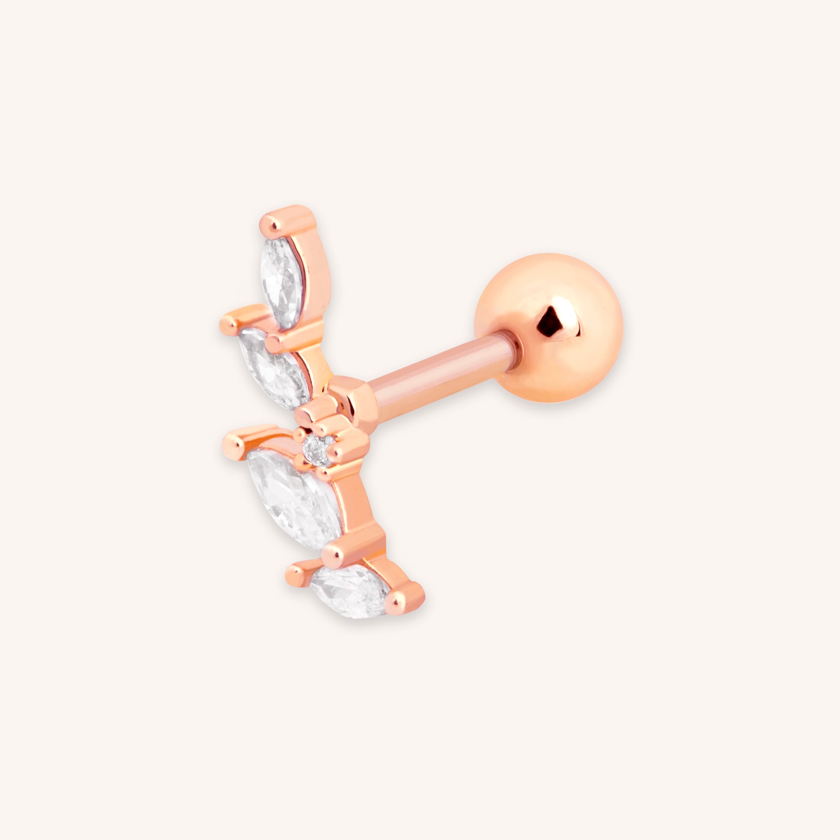 Rose gold hot sale tragus earring