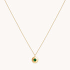 Birthstone Jewellery - May Tsavorite Birthstone Necklace in Solid Gold - Pendant Necklace - Astrid & Miyu