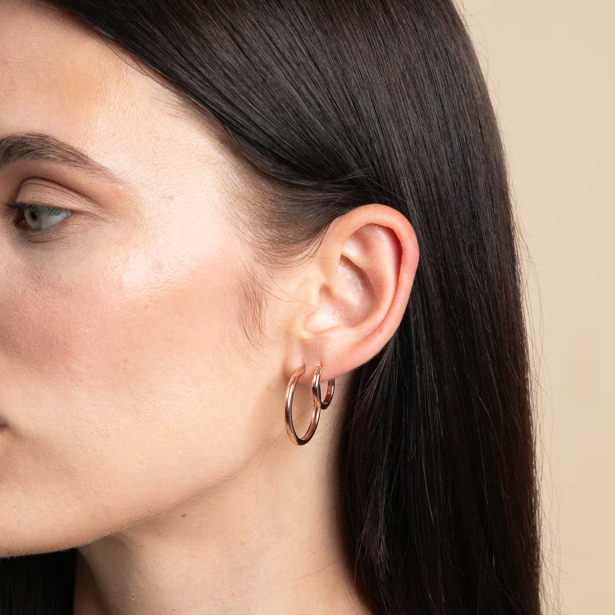 Essential Small Hoops in Rose Gold