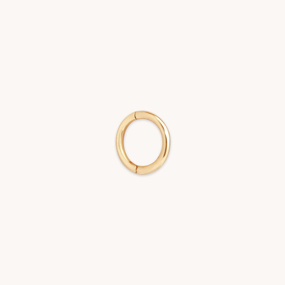 Seamless Hoop 1mm in Solid Gold
