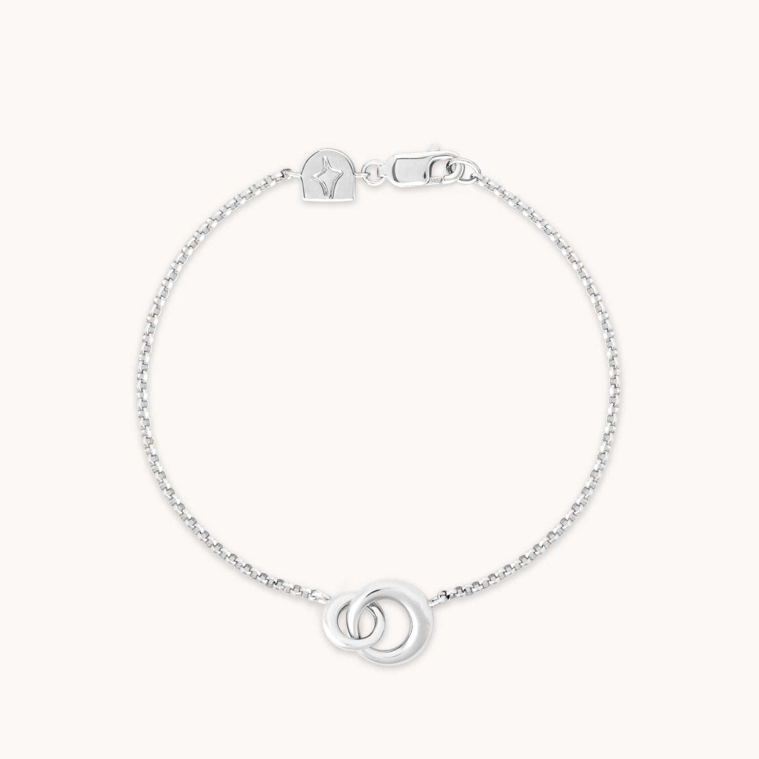 Dome Link Bracelet in Silver