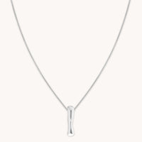 I Initial Bold Pendant Necklace in Silver