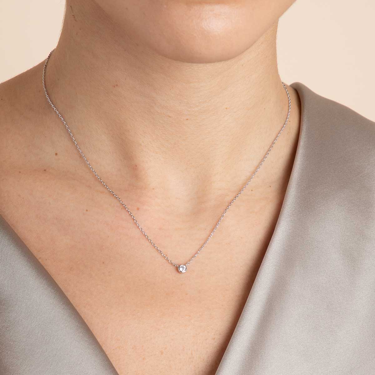 Gleam Tennis Necklace Gift Set in Silver