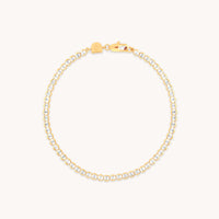 Gleam Bold Tennis Chain Bracelet in Gold