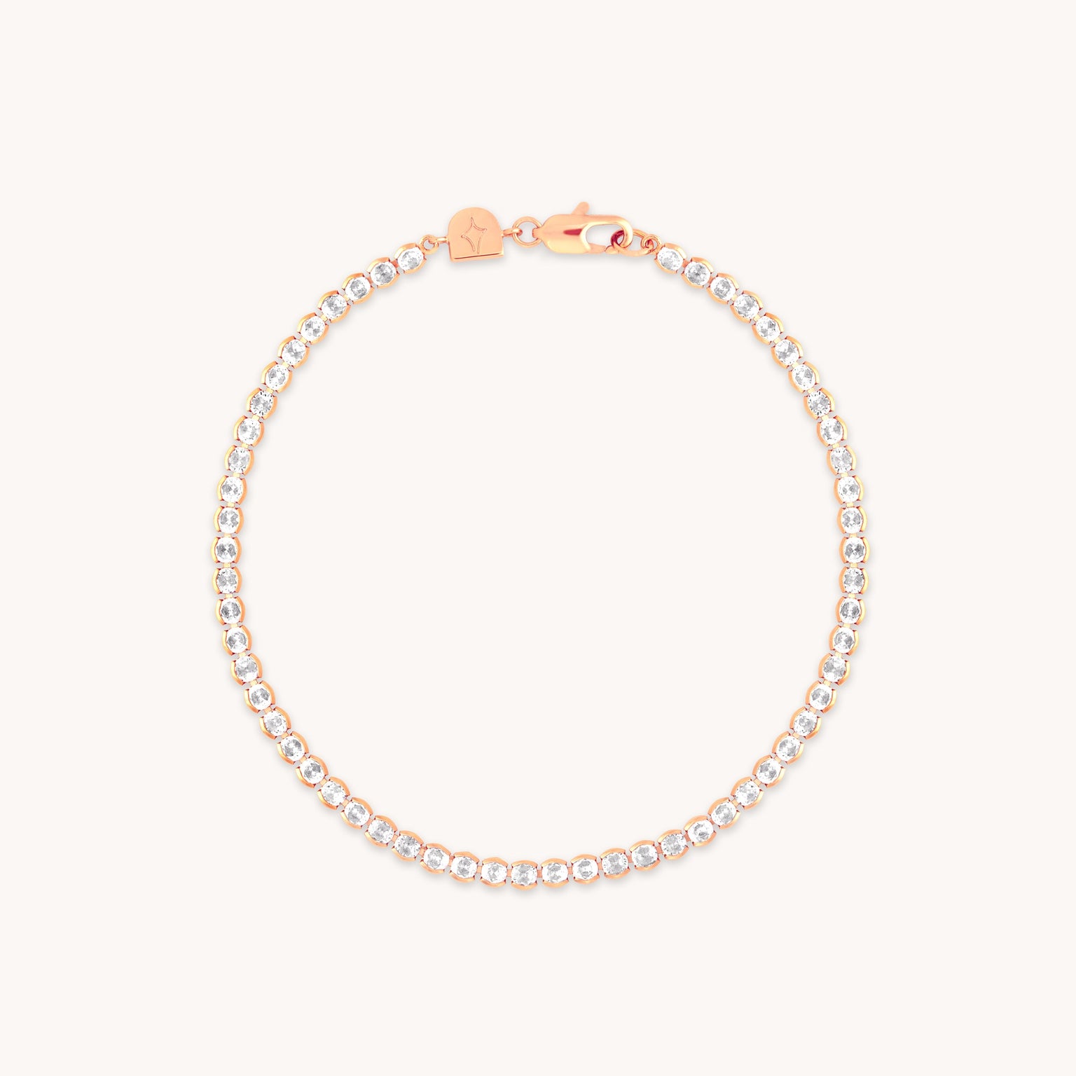 Gleam Bold Tennis Chain Bracelet in Rose Gold