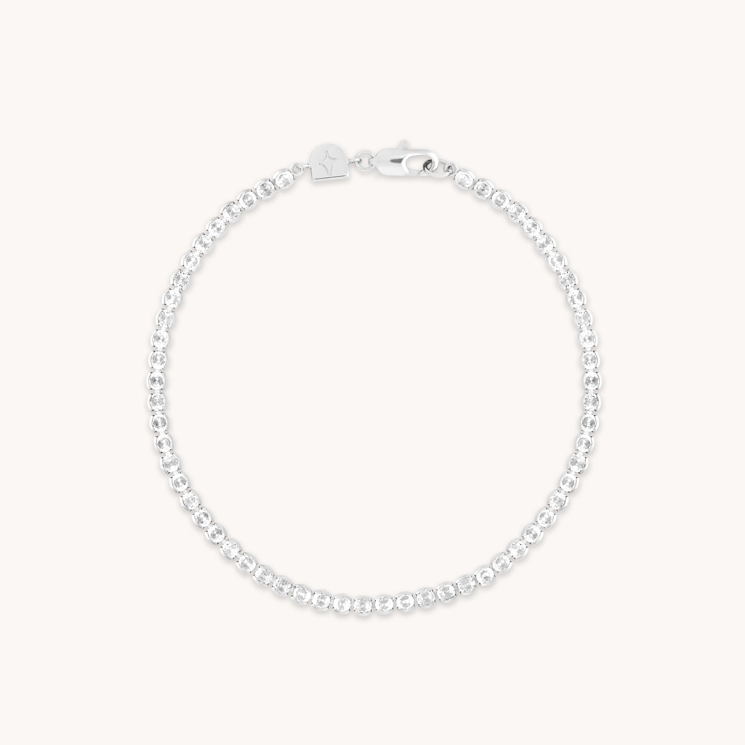 Gleam Bold Tennis Chain Bracelet in Silver