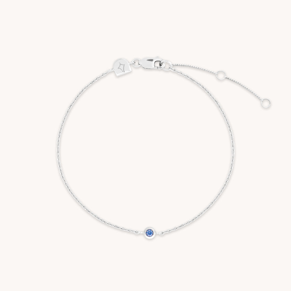 Opal Charm Bracelet in Silver