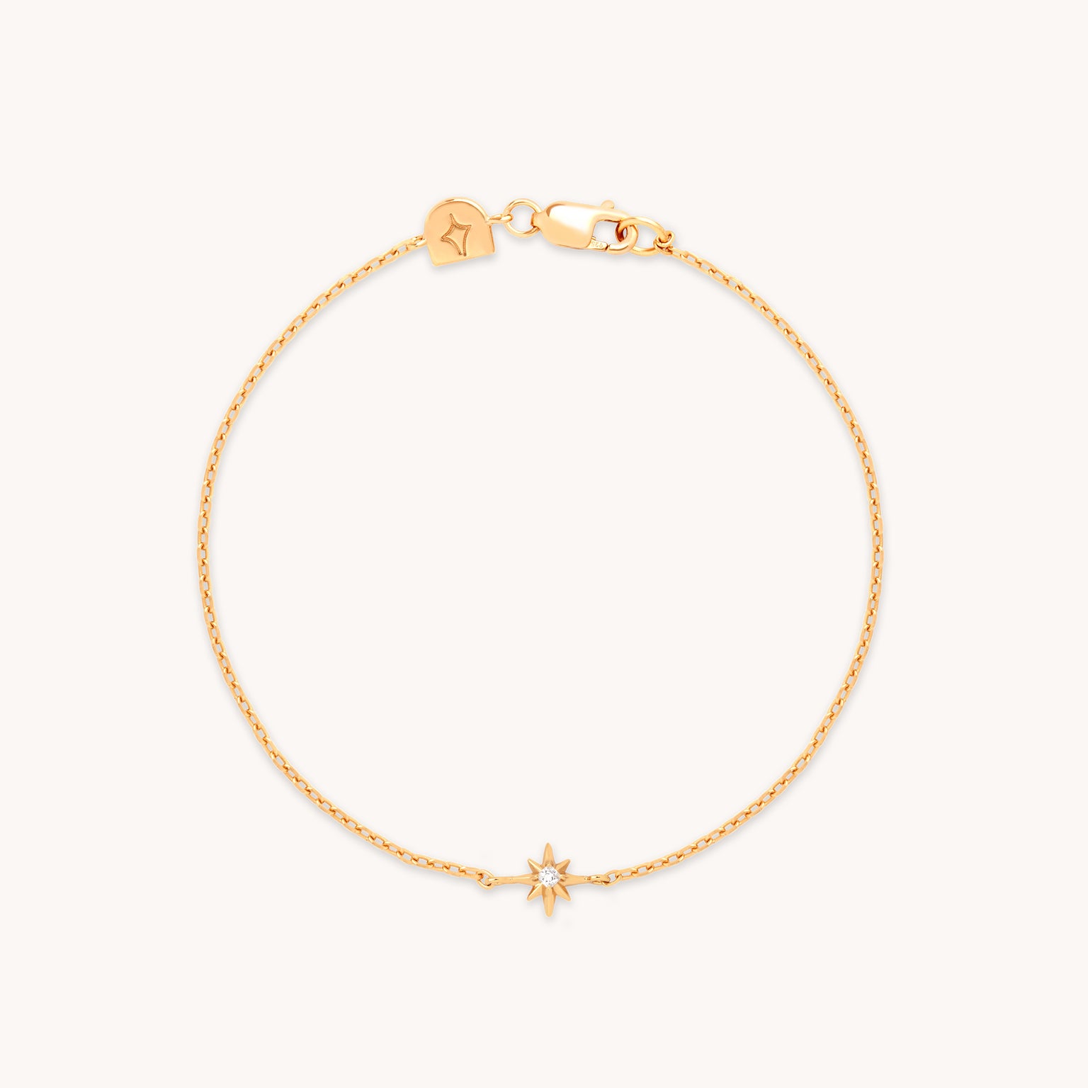 Shooting Star Pendant Bracelet in Gold