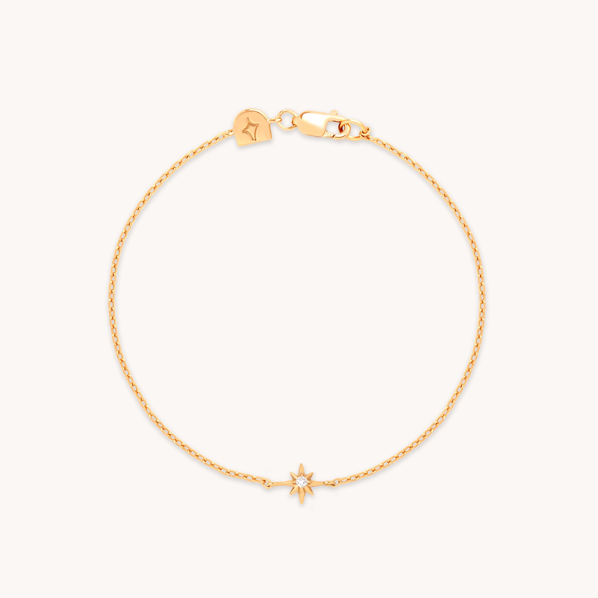 Shooting Star Pendant Bracelet in Gold