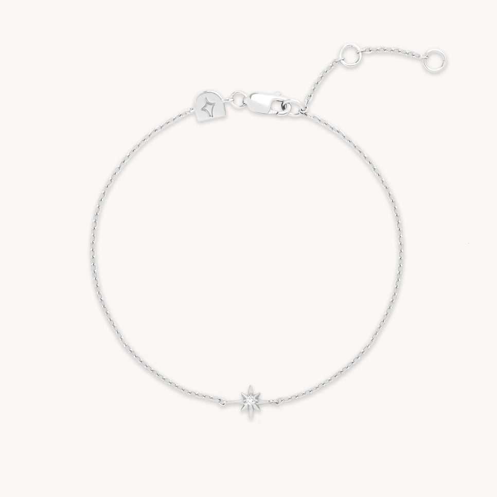 Shooting Star Charm Bracelet in Silver