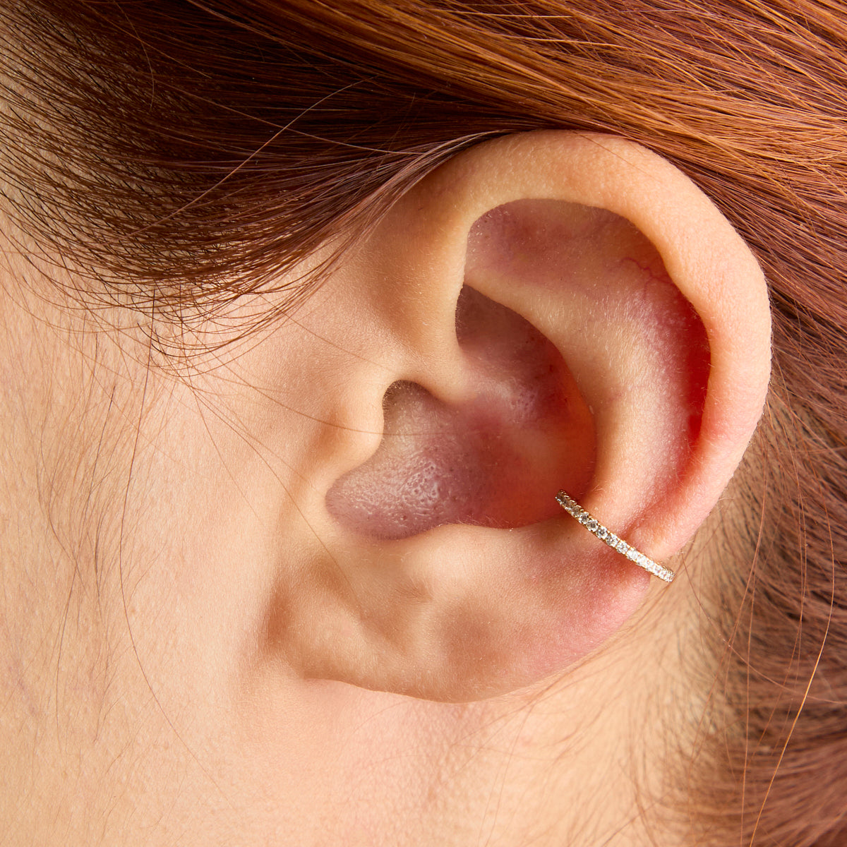 Crystal Ear Cuff in Gold