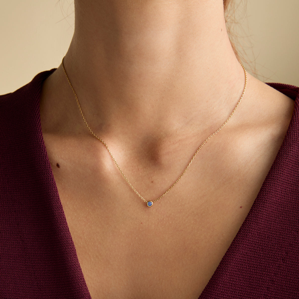 Opal Pendant Necklace in Gold