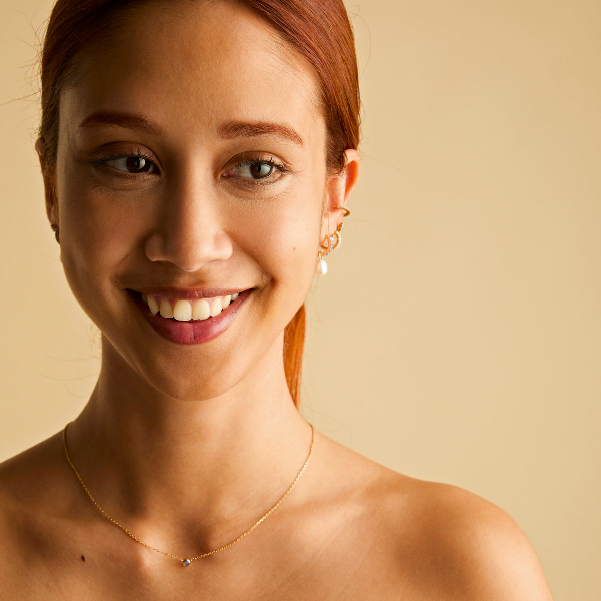 Opal Pendant Necklace in Gold