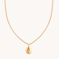 Pear Pendant Necklace in Gold