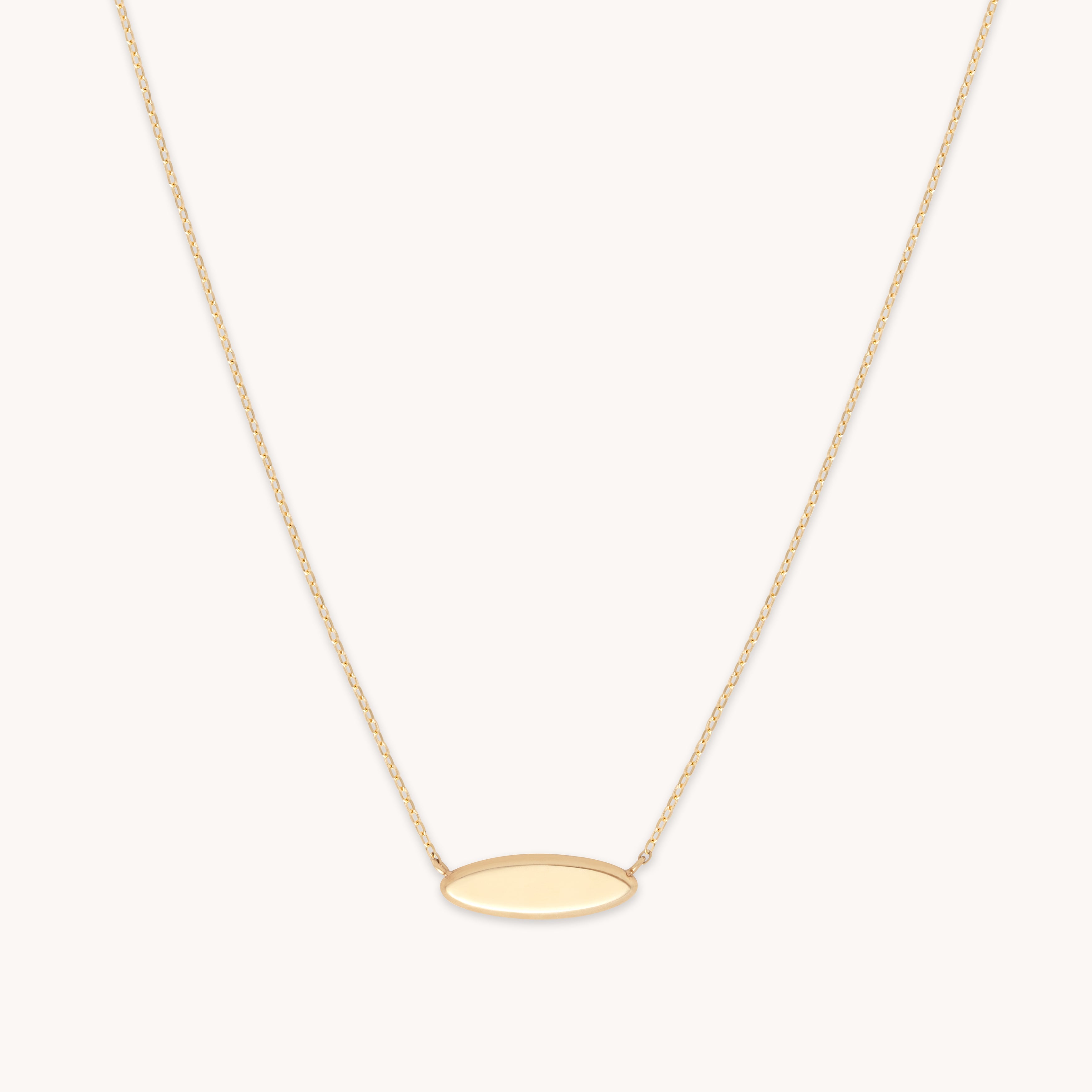 ID Pendant Necklace in Solid Gold