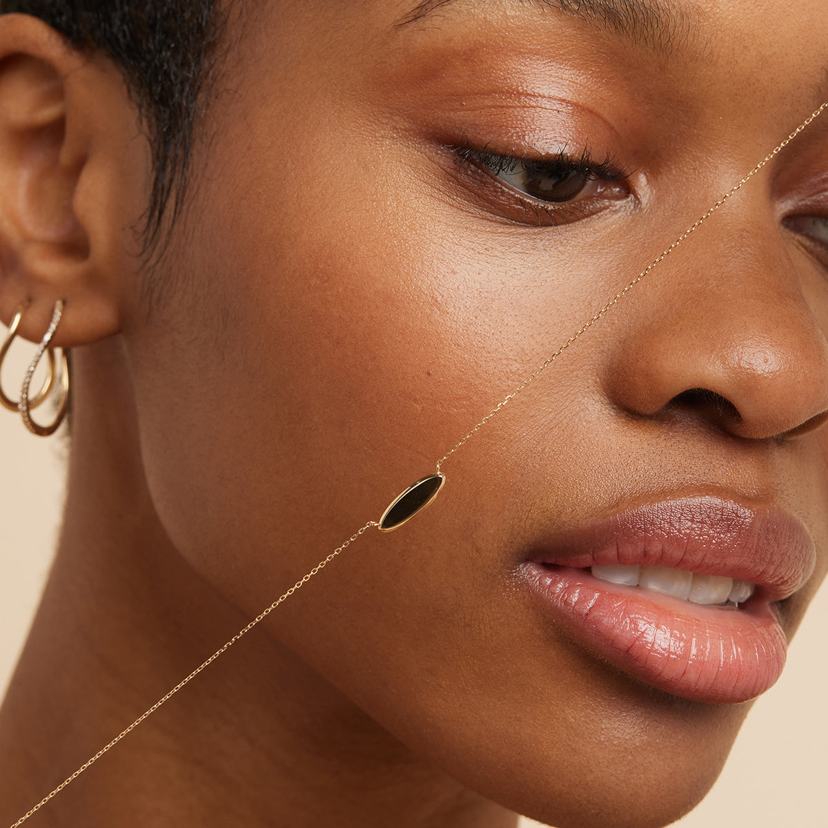 ID Pendant Necklace in Solid Gold