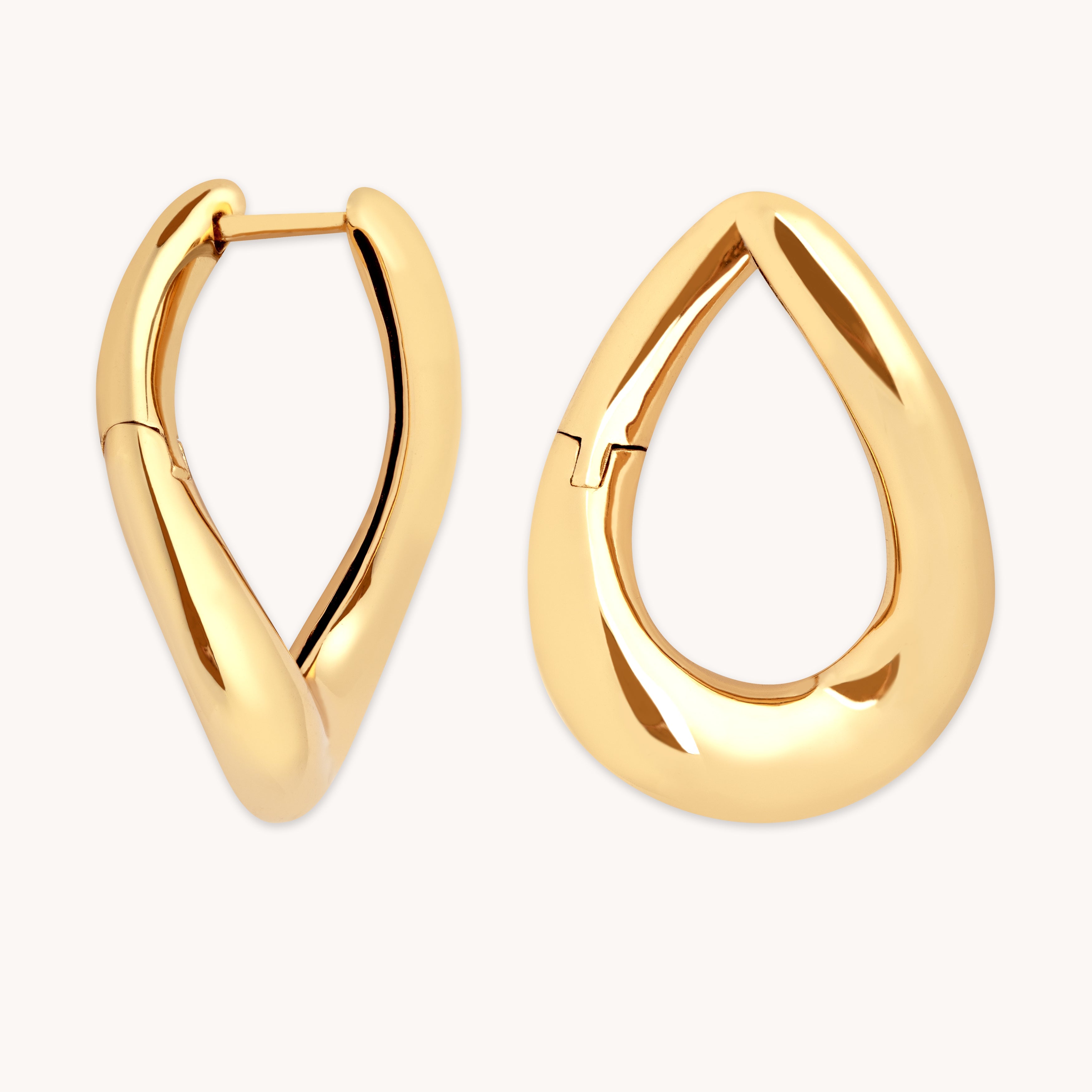 Molten Large Gold Hoops | Astrid & Miyu Earrings