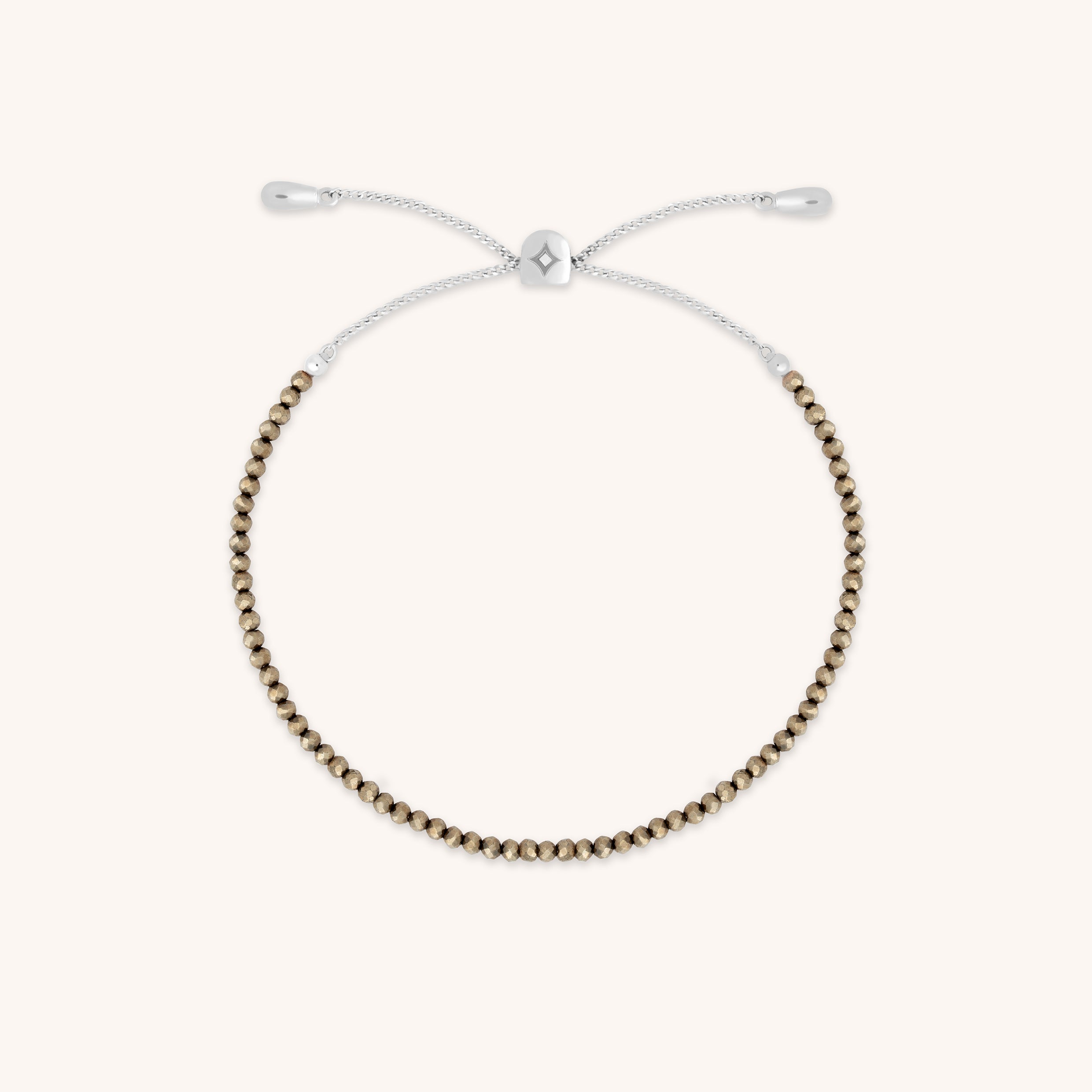 Ironstone Gemstone Bracelet in 9k White Gold