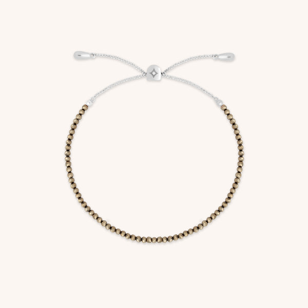 Ironstone Gemstone Bracelet in 9k White Gold