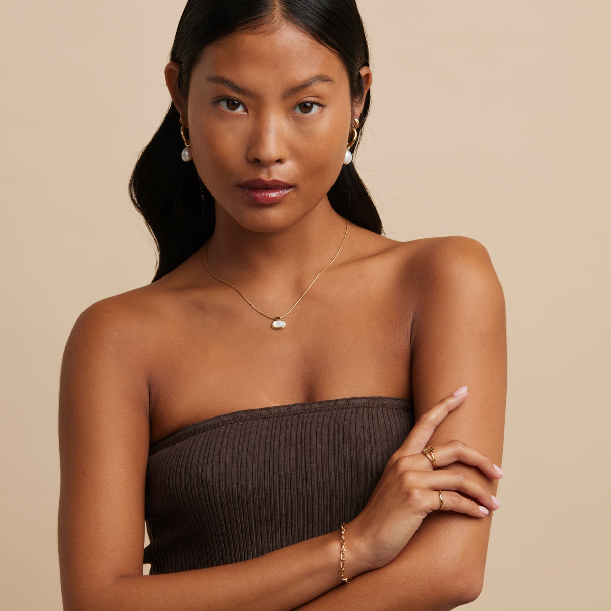 Infinite Slim Chain Bracelet in Gold