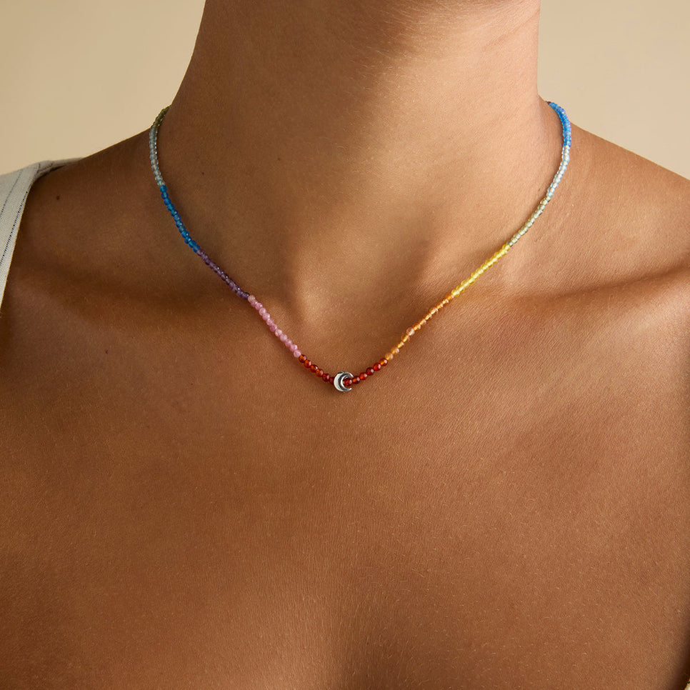 A&M Junior Collection - Moon Click Charm in 9k White Gold - Click Charm - Astrid & Miyu