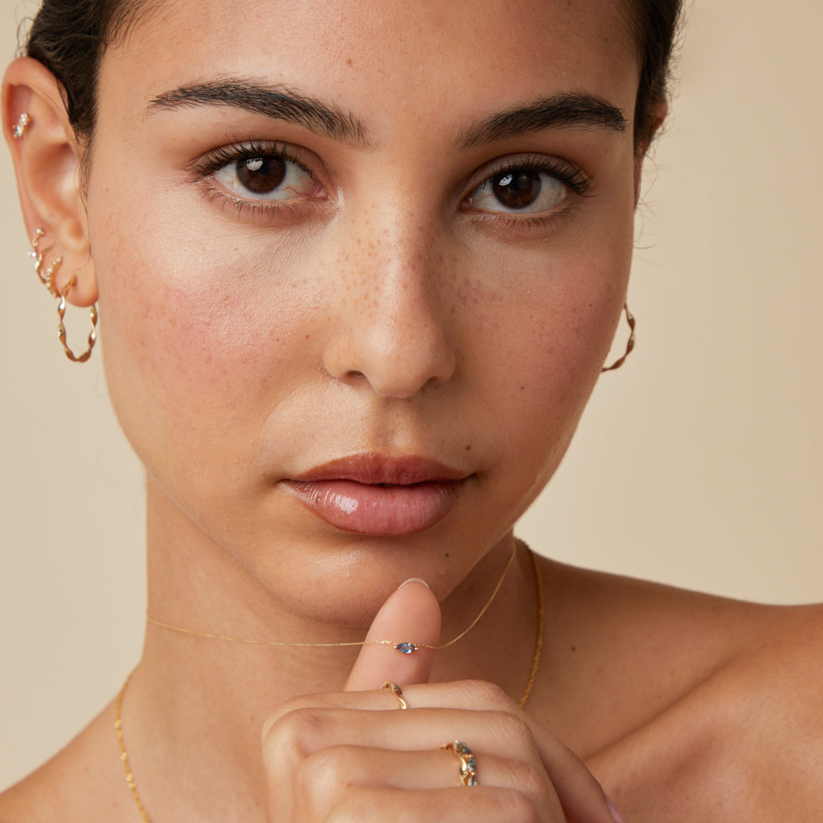 Alexandrite Marquise Necklace in Solid Gold