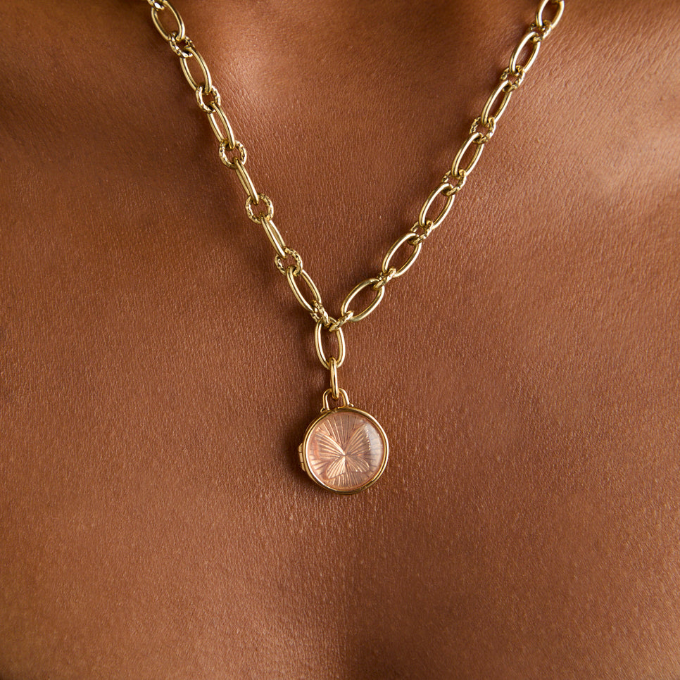 Butterfly Clip Charm in Gold