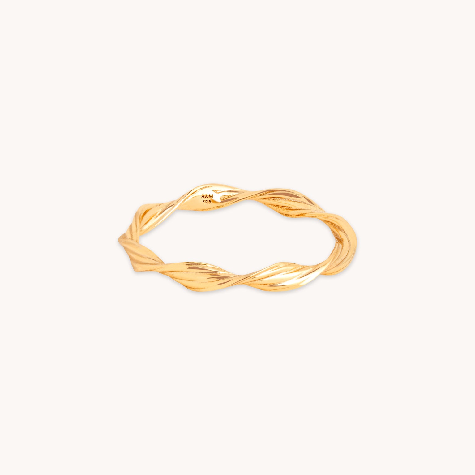 Twist Band Ring in Gold
