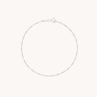 Astrid Chain Bracelet in Solid White Gold