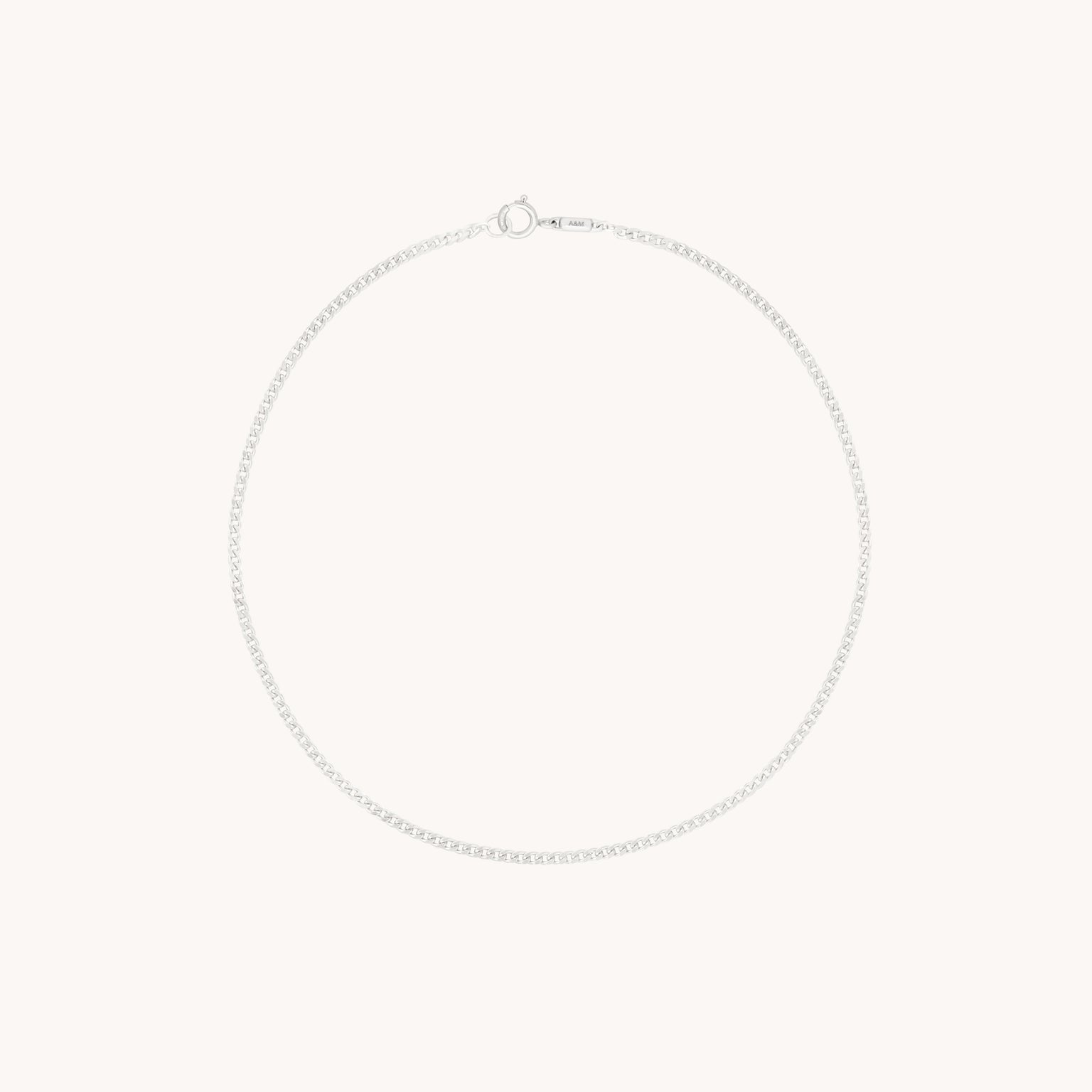 Bold Miyu Chain Bracelet in Solid White Gold