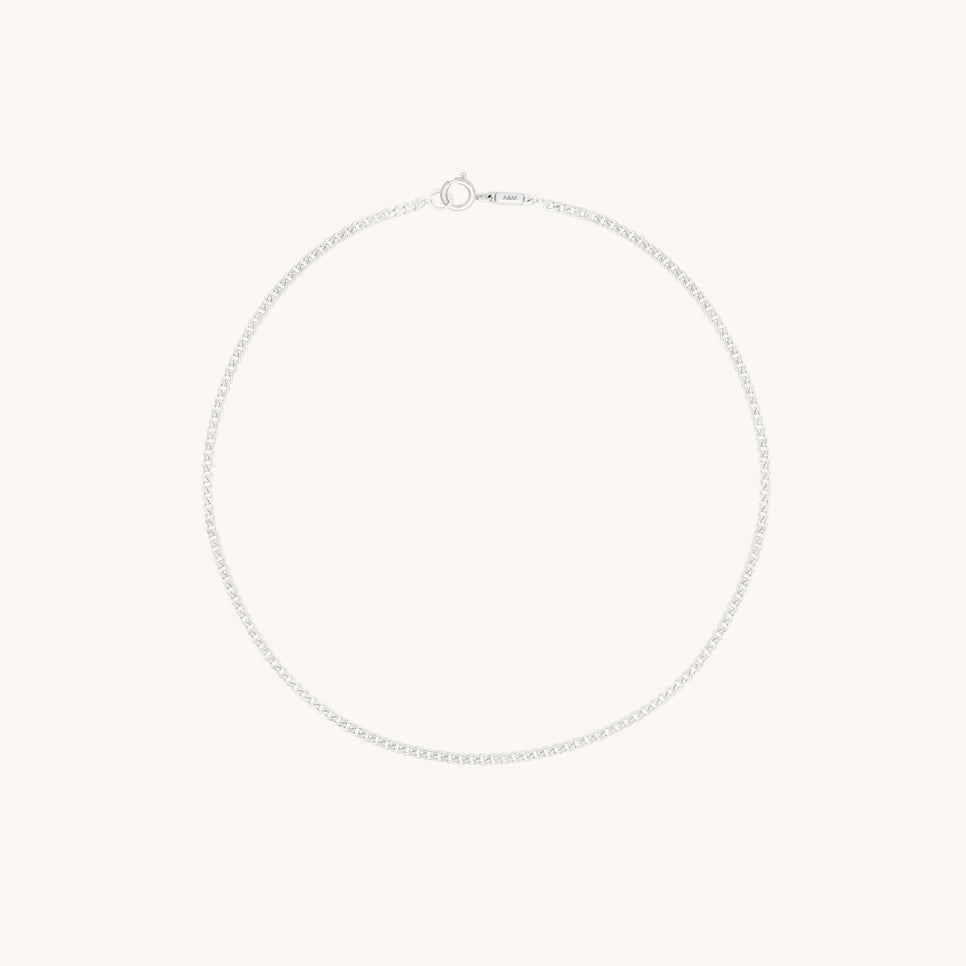 Bold Miyu Chain Bracelet in Solid White Gold