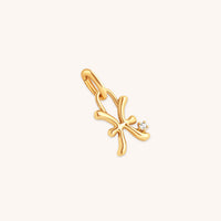 Pisces Zodiac Clip Charm in Gold