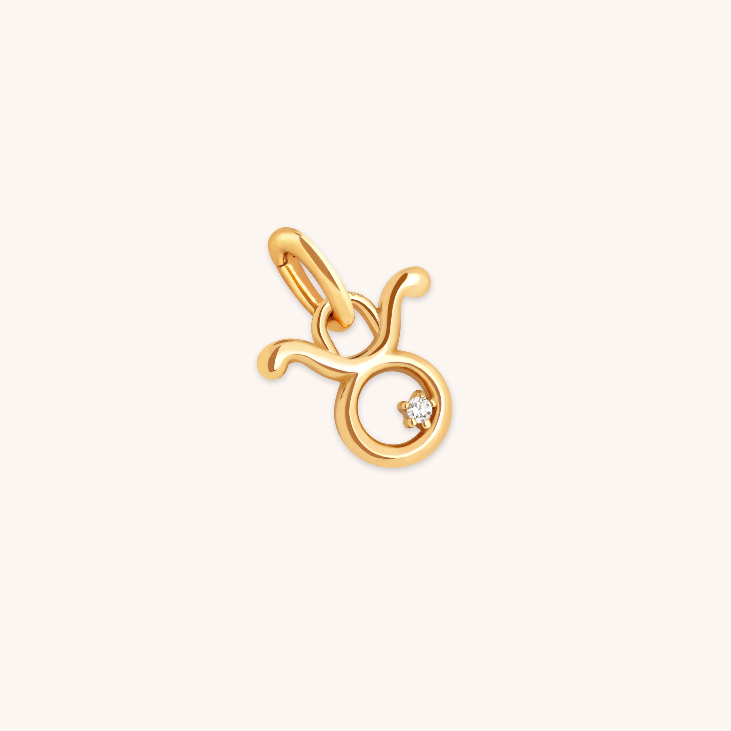 Taurus Zodiac Clip Charm in Gold