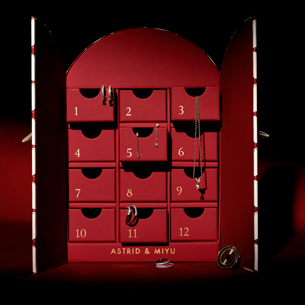 12 Day Advent Calendar in Gold