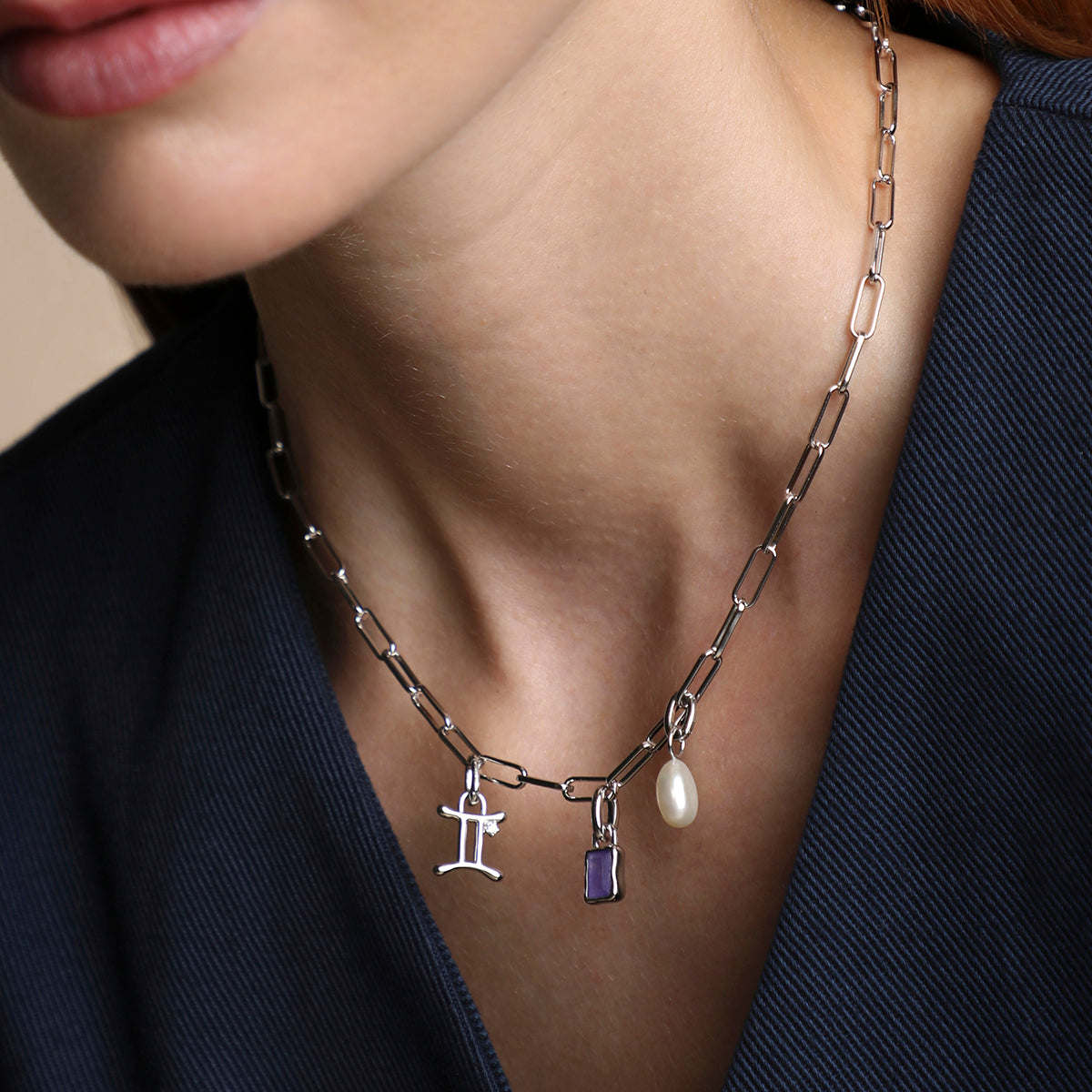 Piccadilly Necklace Charming Gift Set in Silver