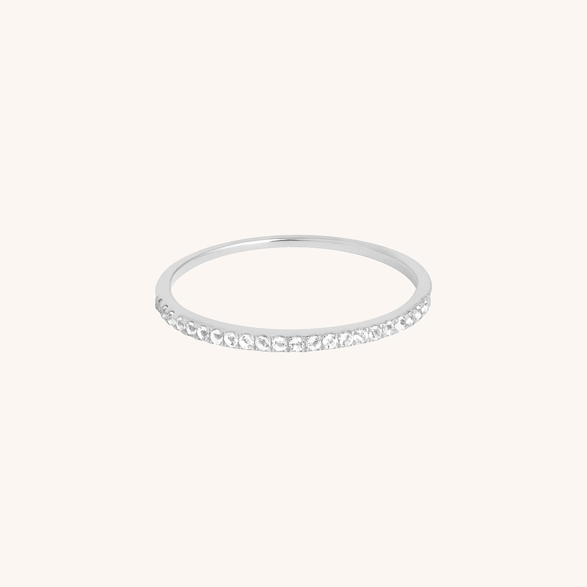Diamond Eternity Ring in Solid White Gold