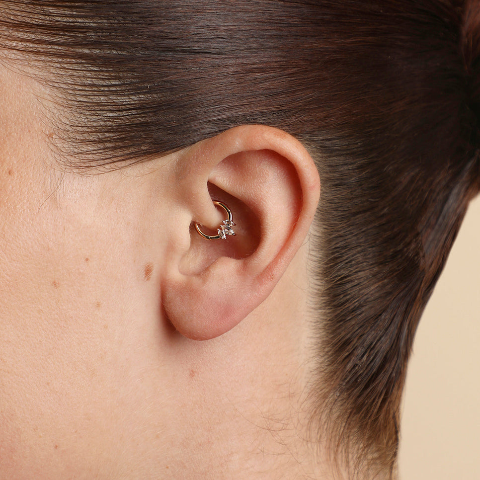 Marquise Cluster Daith Ring