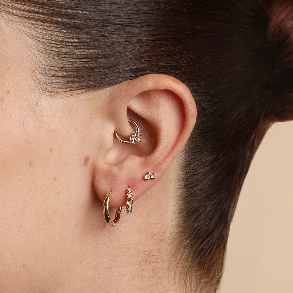 Marquise Cluster Daith Ring