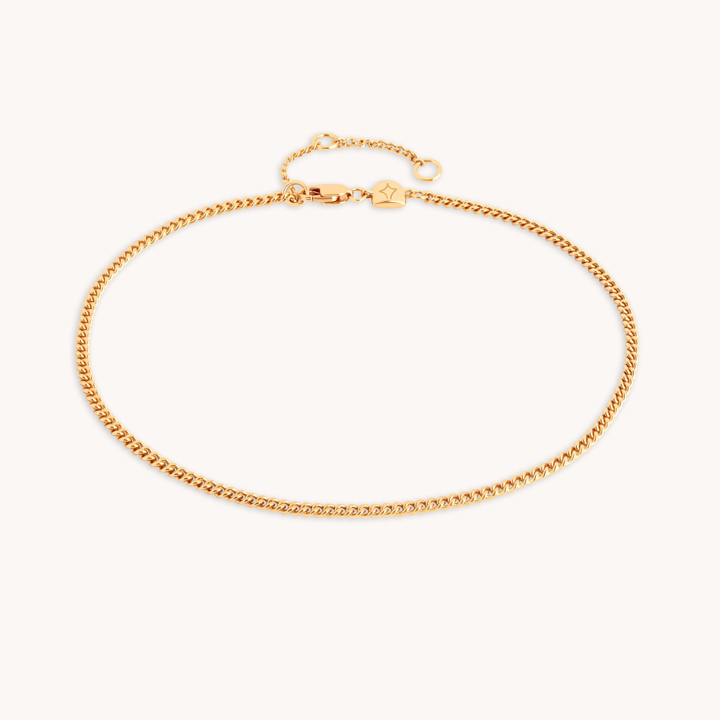 Essential Curb Chain Anklet in Gold
