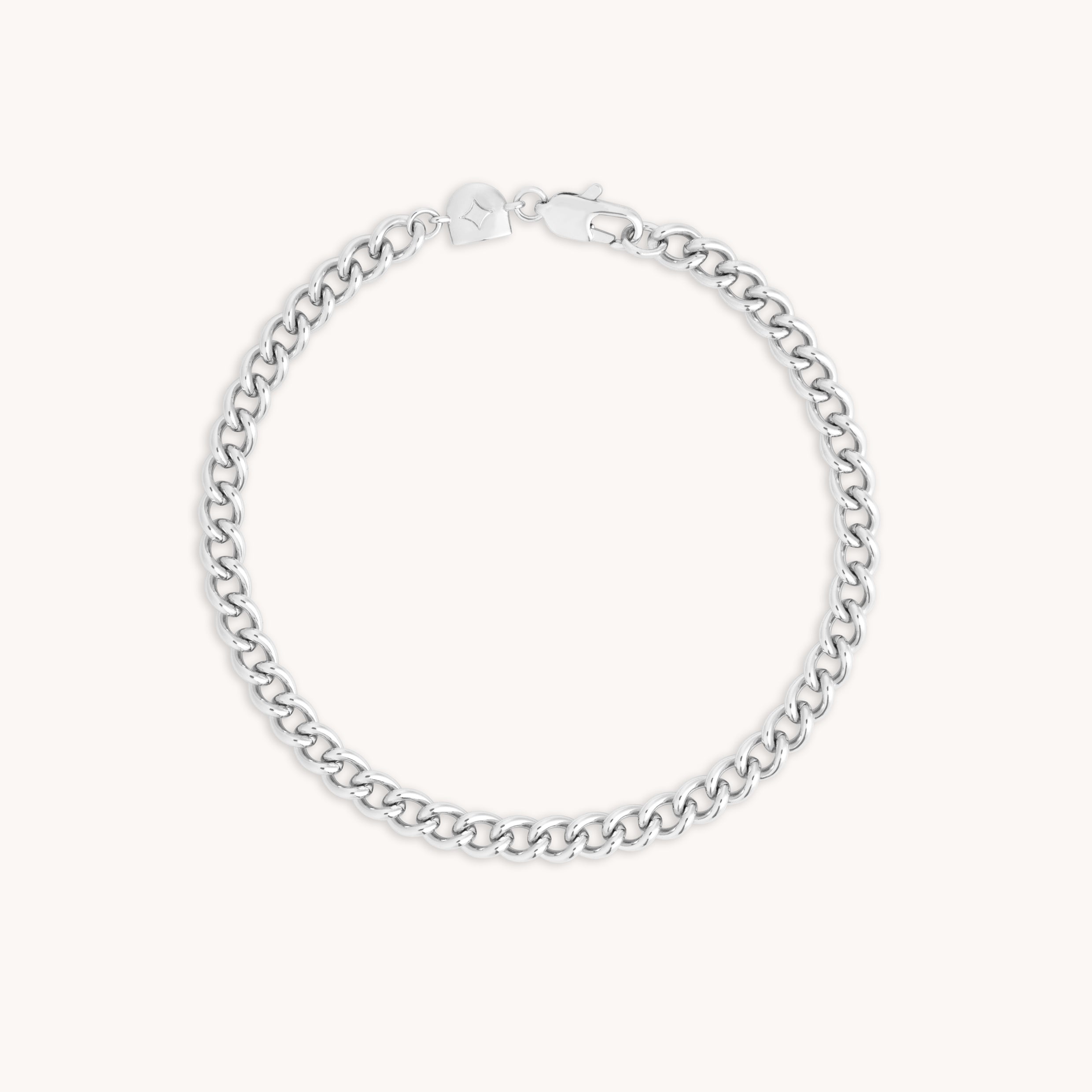 Bold Essential Curb Chain Bracelet in Silver