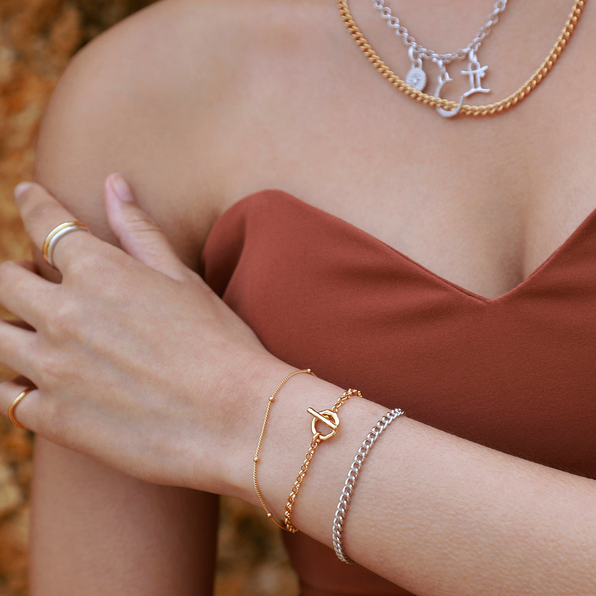 Bold Essential Curb Chain Bracelet in Silver