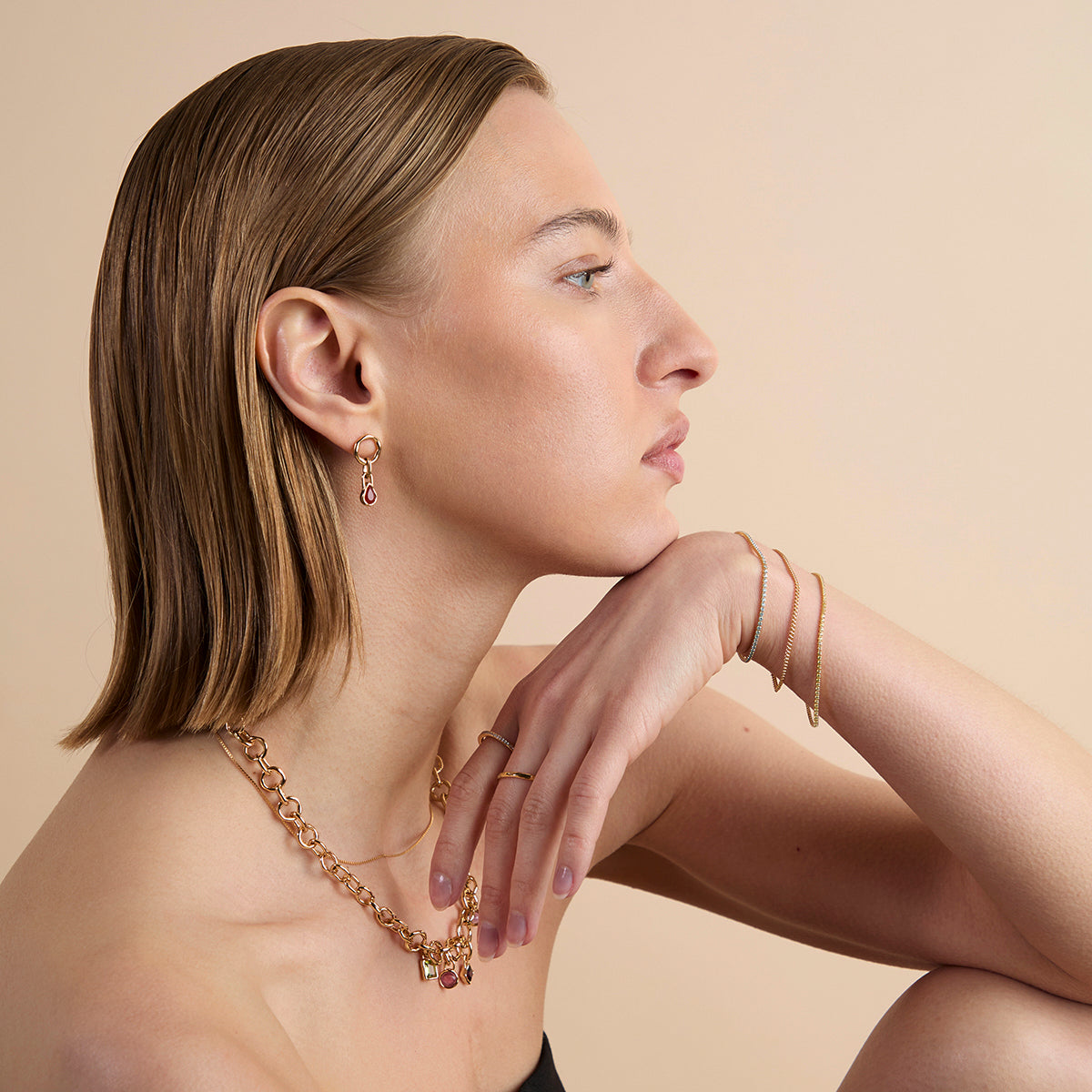 Essential Curb Chain Bracelet in Gold