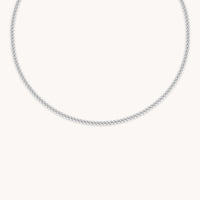 Bold Essential Curb Chain Necklace in Silver