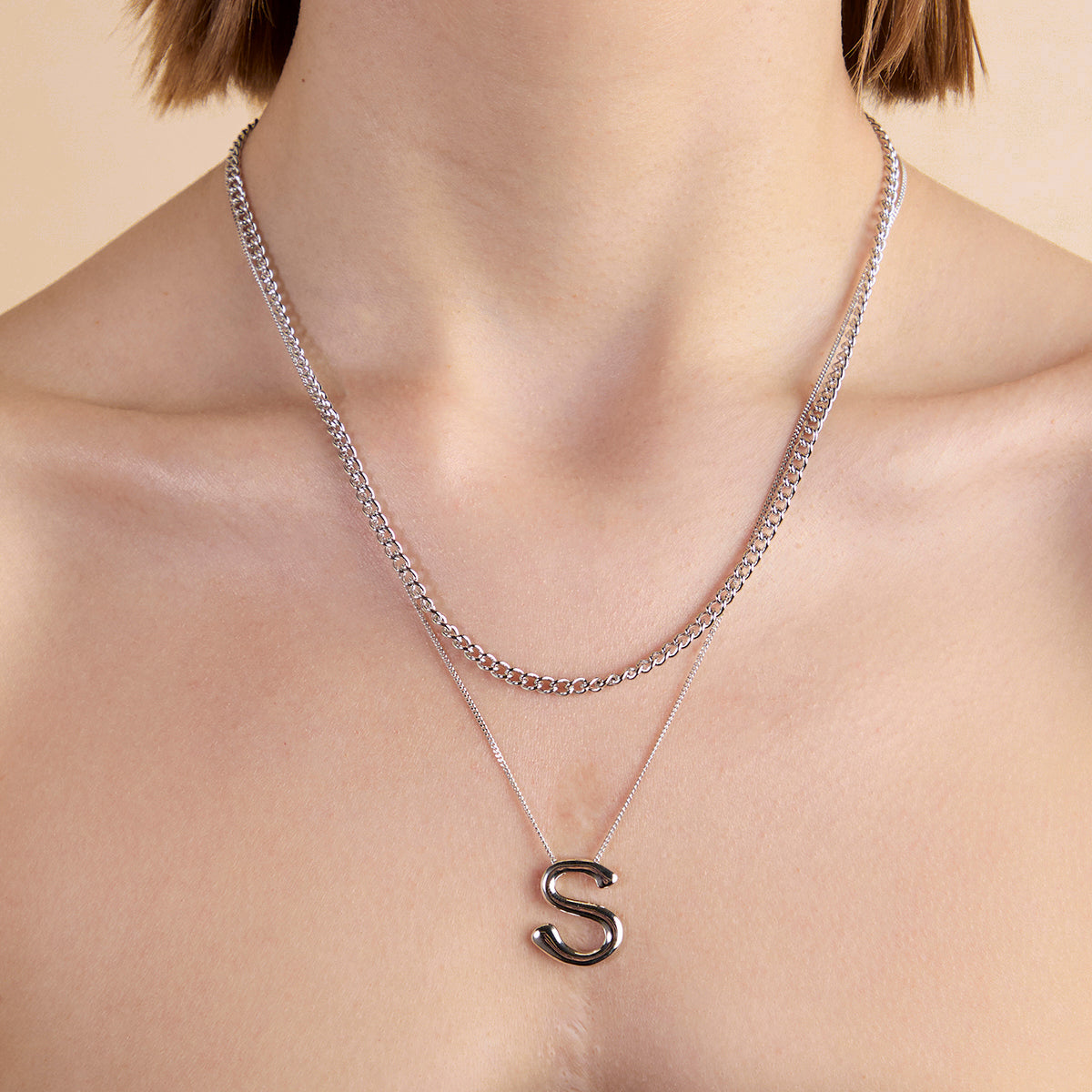 Bold Essential Curb Chain Necklace in Silver