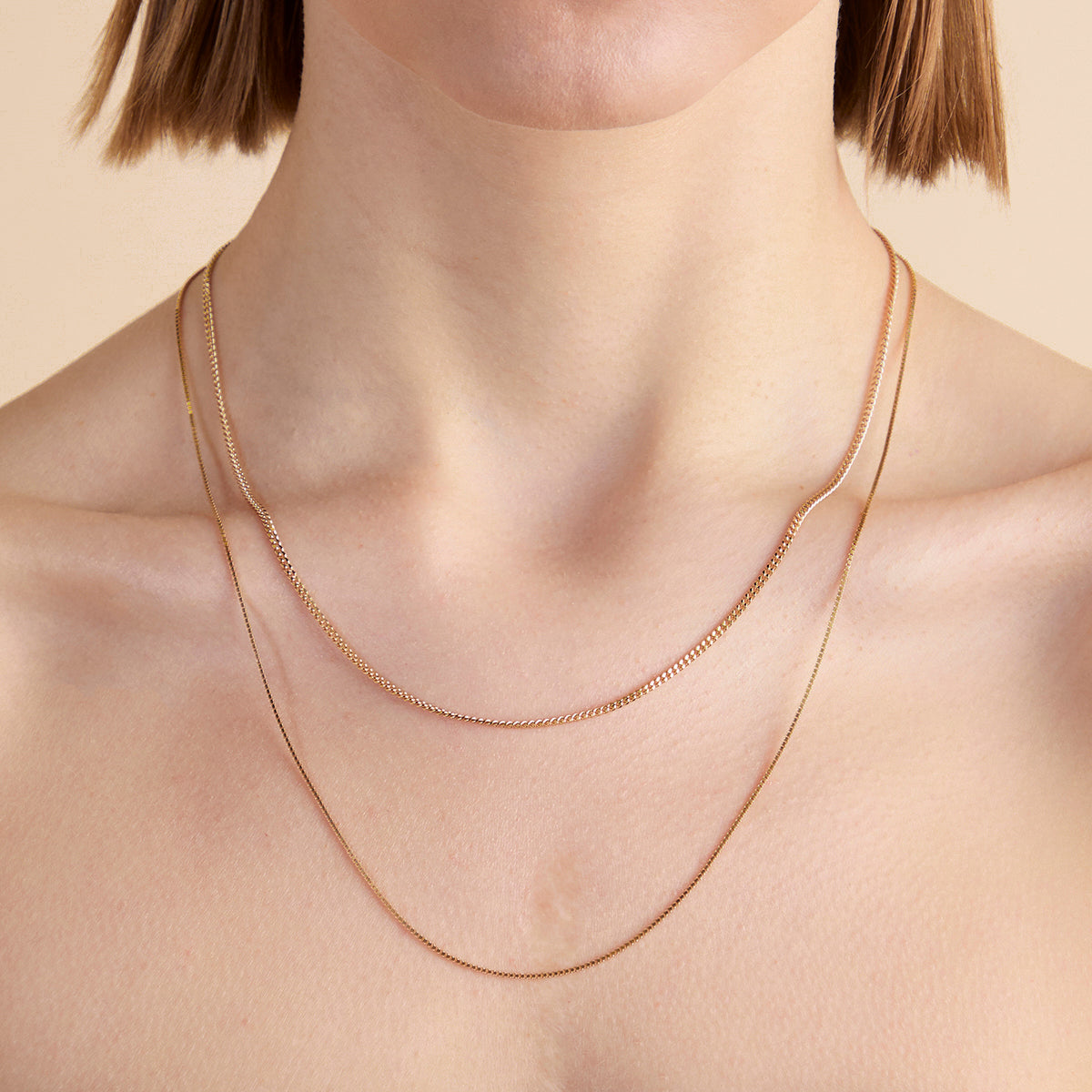 Essential Curb Chain Necklace in Gold